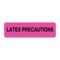 Nevs Latex Precautions 7/8" x 3" Flr Pink w/Black CS-6432 - alternate 1